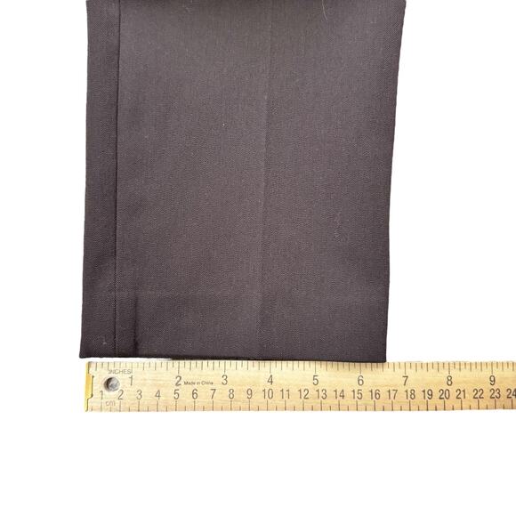 Talbots Pants Women's Size 6 Brown Dress Pants Career Side Zip Tailored Tapered - Picture 10 of 10